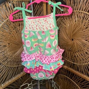 Matilda Jane Green and Pink Watermelon One Piece